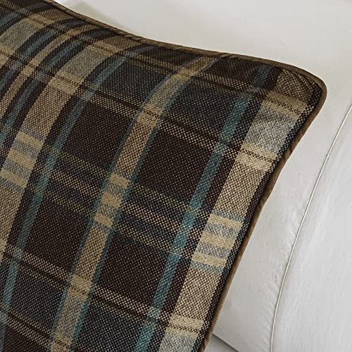 Woolrich Rustic Lodge Cabin Comforter Set - All Season Down Alternative Warm Bedding Layer and Matching Shams, Oversized Queen, Hadley Plaid, Multi