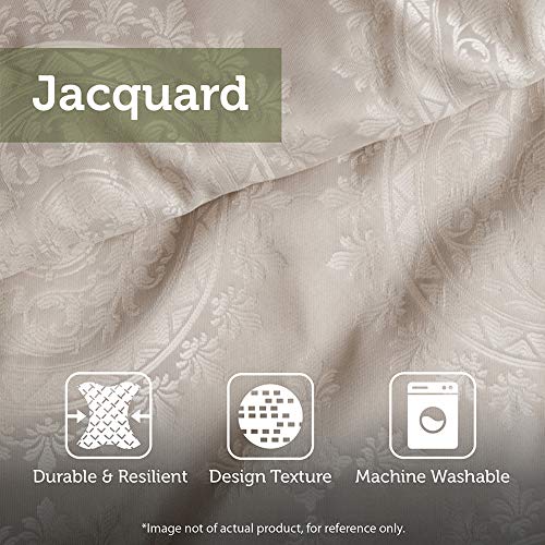 Madison Park Odette Cozy Comforter Set Jacquard Damask Medallion Design - Modern All Season, Down Alternative Bedding, Shams, Decorative Pillows, King(104 in x 92 in), Silver 8 Piece