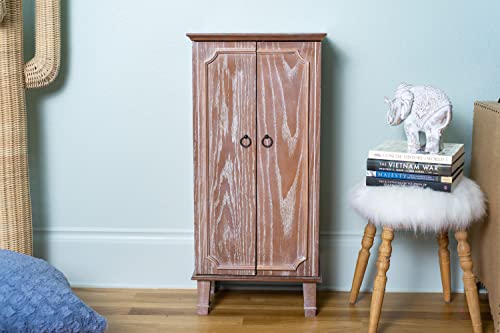 Hives and Honey Carson Jewelry Armoire, Oak