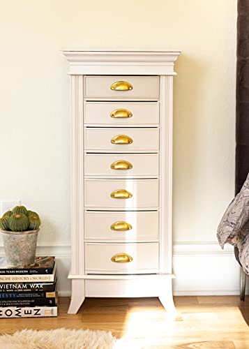 Hives and Honey Alexa Jewelry Armoire, WHITE