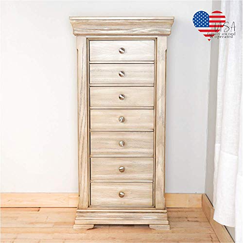 Hives and Honey "MALORY" Jewelry Armoire, Taupe Mist