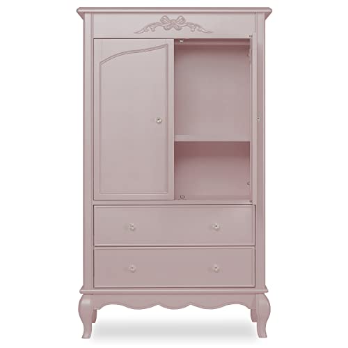 Evolur Aurora Armoire, Queen, Dusty Rose