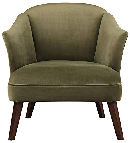 Uttermost Conroy Soft Olive Velvet Fabric Accent Chair