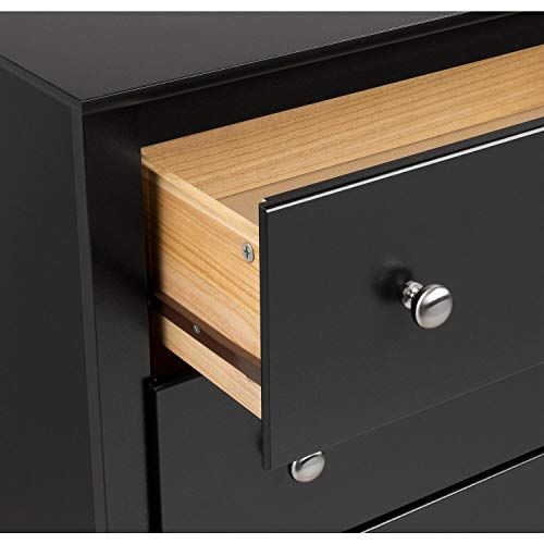 Sonoma 6 Drawer Double Dresser for Bedroom, Black