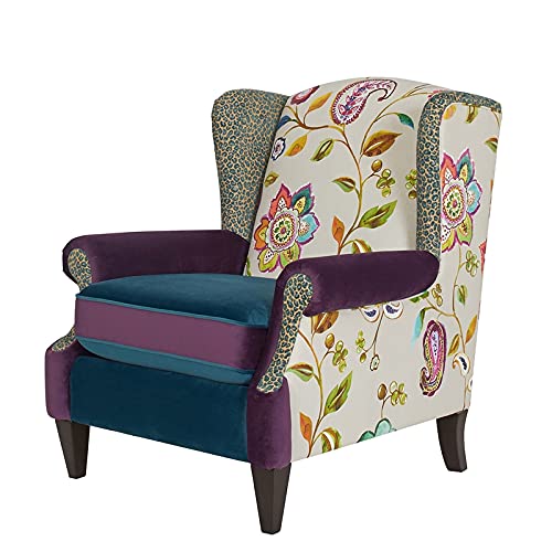 Jennifer Taylor Home Anya Accent Chair, Large, Wood, Multicolored Floral