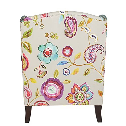 Jennifer Taylor Home Anya Accent Chair, Large, Wood, Multicolored Floral