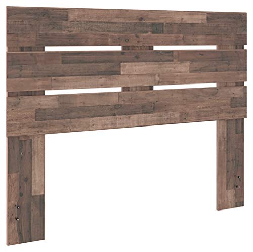 Gray Butcher Block Queen Platform Bed by Ashley