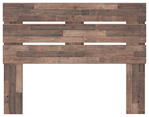 Gray Butcher Block Queen Platform Bed by Ashley