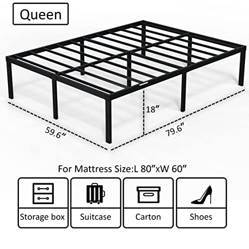 EMODA Queen Bed Frame - Black