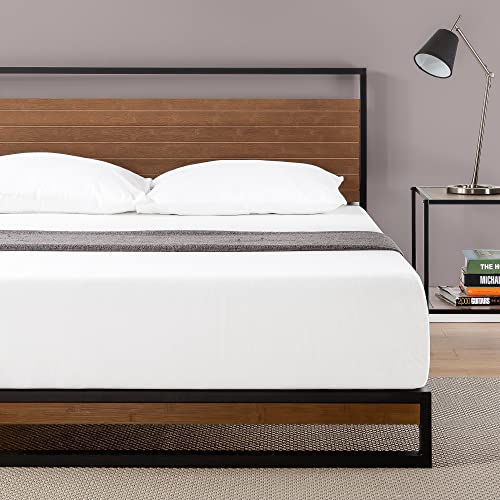 ZINUS Suzanne 37 Inch Bamboo and Metal Platform Bed Frame 