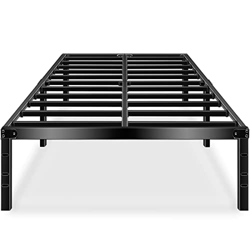 HAAGEEP Queen 18 Inch High Metal Platform Bed Frame 