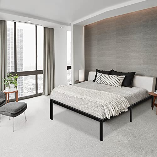 HAAGEEP Queen 18 Inch High Metal Platform Bed Frame 