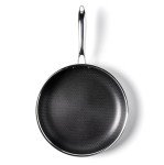 HexClad 6 Piece Hybrid Stainless Steel Cookware Pan Set 8", 10", 12" with Glass Lids, Stay Cool Handle, Non-Stick, Dishwasher, Oven Safe, Works on Induction, Ceramic and Gas Cooktops