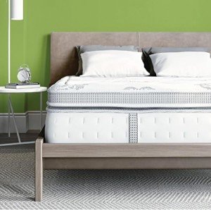 Classic Brands Gramercy Cool Gel Memory Foam and Innerspring Hybrid 14-Inch Euro Pillow Top Mattress | Bed-in-a-Box Full