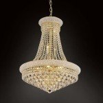TMAFON Modern Gold Crystal Chandelier Light - Diameter 23.6" Ceiling Haning Chandelier, Pendant Lighting for Living Room, Dining Room, Foyer, Entryway, Hallway