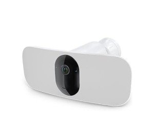 Arlo Pro 3 Floodlight Camera - Wireless Security, 2K Video & HDR, Color Night Vision, 2 Way Audio, Wire-Free, Direct to WiFi No Hub Needed, 160° View, Works with Alexa, White - FB1001