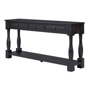 Merax 64-inch Console Table with 3 Drawers