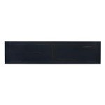 merax LUMISOL 64 inch Long Console Table with 3 Drawers and Bottom Shelf, Sofa Table Entryway Table for Hallway, Living Room, Easy Assembly (Distressed Black)
