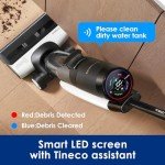 Tineco Floor ONE S7 PRO Smart Cordless Floor Cleaner, Wet Dry Vacuum Cleaner & Mop for Hard Floors, LCD Display, Long Run Time, Great for Sticky Messes and Pet Hair, Centrifugal Drying Process