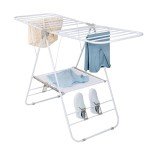 Honey-Can-Do Heavy Duty Gullwing Drying Rack, White Metal
