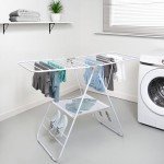 Honey-Can-Do Heavy Duty Gullwing Drying Rack, White Metal