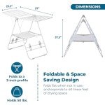 Honey-Can-Do Heavy Duty Gullwing Drying Rack, White Metal