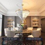 MEELIGHTING Gold Plated Crystal Chandelier Lighting Modern Contemporary Empress Chandeliers Pendant Ceiling Lamp Light Fixture 7-Tier for Duplex House Dining Room Living Room Hotel (24 Lights) W39.4