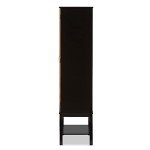 Baxton Studio Mid-Century Two-Tone Wine Cabinet by