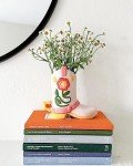 Colorful Cowboy Boot Vase for Flowers or Pens