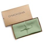 D'Moksha Homes Linen Cloth Napkins, 18 x 18 Inch Sage Green, Set of 4, 100% Pure Linen Napkins, Hemmed Dinner Napkins Cloth Washable, Table Napkins