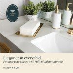 Servietto Disposable Linen-Feel Guest Towels [Pack of 1000] - Disposable Cloth-Like Hand Towels - Soft and Absorbent Paper Napkin for Kitchen, Bathroom, Party, Wedding, Or Event