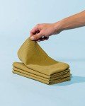 Caldo Linen Dinner Napkins - Rustic- Soft and Durable Cloth- Washable and Reusable - 4 Pack - 20x20 inch (Mustard)
