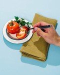 Caldo Linen Dinner Napkins - Rustic- Soft and Durable Cloth- Washable and Reusable - 4 Pack - 20x20 inch (Mustard)