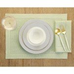Solino Home Linen Dinner Napkins 20 x 20 Inch – Sage Green, 100% Pure Linen Set of 4 Cloth Napkins for Summer, Wedding – Machine Washable and Handcrafted from European Flax – Classic Hemstitch
