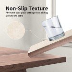 Placemats Set of 6 for Dining Table - Maxpearl Heat Resistant Faux Leather Place Mats - Wipe Clean - Suitable for Indoor & Outdoor, 17’’×12’’, Beige