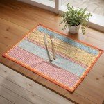 Maison d' Hermine Cloth Placemat 100% Cotton Set of 4 Decorative Washable Place Mats Table Placemat, Dining, Kitchen, Parties & Camping, Provence - Spring/Summer