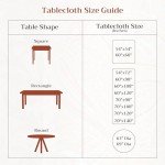 Maison d' Hermine Tablecloths 100% Cotton 60"x120" Decorative Rectangle Tablecloth Washable Table Cover, Holiday Dinner, Wedding & Dining, Romane - Thanksgiving/Christmas
