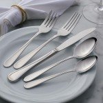 Oneida Flight 65 Piece Everyday Flatware, Service for 12, 18/0 Stainless Steel, Silverware Set, Dishwasher Safe