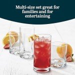 Libbey Impressions 16-Piece Tumbler and Rocks Glass Set
