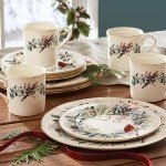 Lenox 6122055 Winter Greetings 12-Piece Dinnerware Set