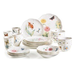 Lenox 865075 Butterfly Meadow 28-Piece Dinnerware Set