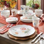 Lenox 865075 Butterfly Meadow 28-Piece Dinnerware Set