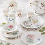 Lenox 865075 Butterfly Meadow 28-Piece Dinnerware Set