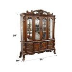 ACME Dresden Hutch & Buffet - 12155 - Cherry Oak