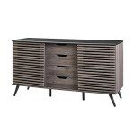 Walker Edison Modern 4 Drawer Storage Cabinet