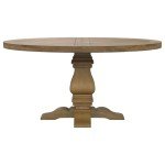 Donny Osmond Home Coaster Furniture Florence Round Pedestal Dining Table Rustic 180200