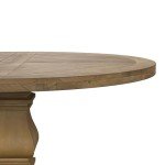 Donny Osmond Home Coaster Furniture Florence Round Pedestal Dining Table Rustic 180200