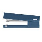 Poppin Desktop Starter Set - Slate Blue. Includes Stapler, Tape Dispenser, Two-Compartment Pen Cup and Set of 6 Retractable Gel Luxe Pens with 1mm Tip. Complete Office Stationery Set.