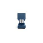 Poppin Desktop Starter Set - Slate Blue. Includes Stapler, Tape Dispenser, Two-Compartment Pen Cup and Set of 6 Retractable Gel Luxe Pens with 1mm Tip. Complete Office Stationery Set.