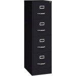 4-Drawer Black Letter File Cabinet